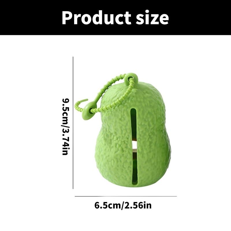 Pet Poop Bag Holder Waterproof Avocado Shape Dog Poop Bag Dispenser Outdoor Walking Poop Bag Dispenser for Dog Training