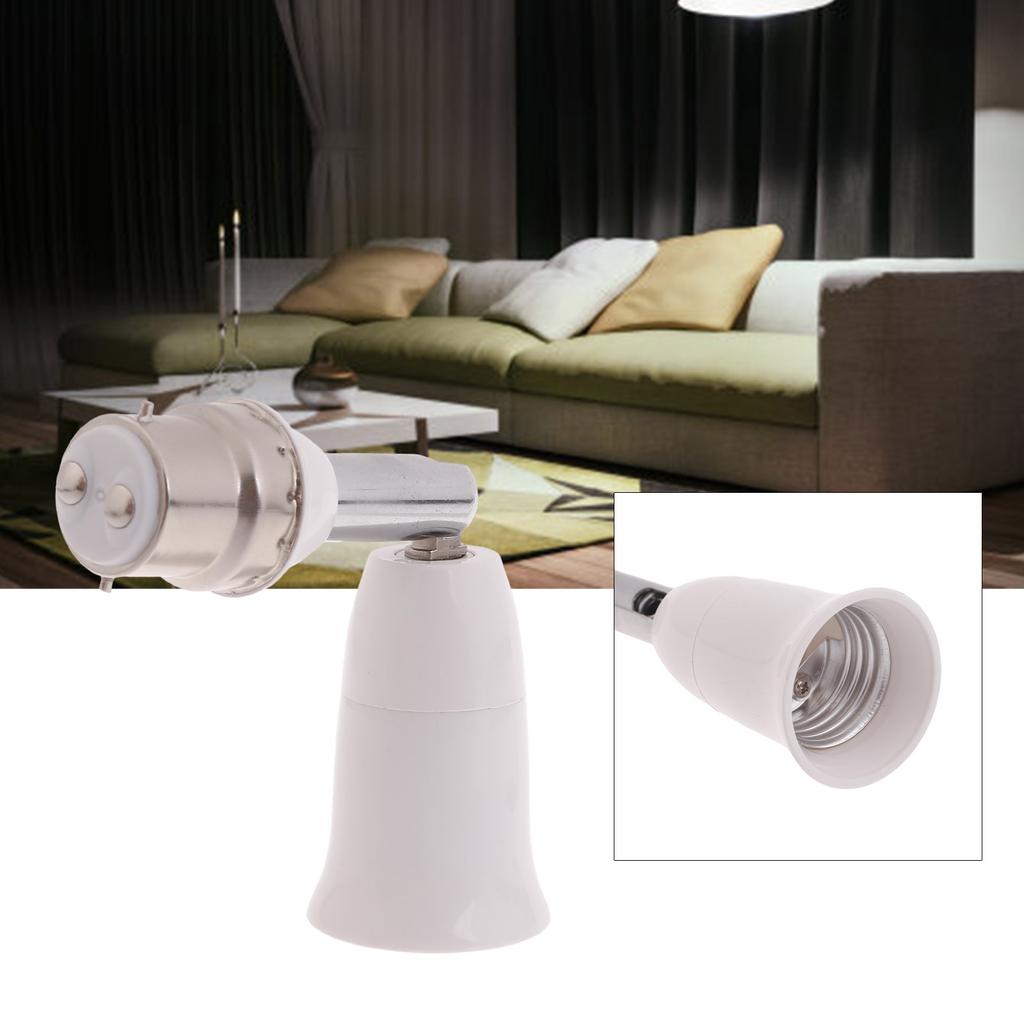 E27 To B22 Adapter Chandelier Light Socket Lamp Holder Household E27 To B22 Light Socket Extender Converter Bulb Base