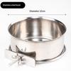 Hanging Cage Bowl For Pet Birds Anti-Turnover Stainless Steel Feeding Food Drinking Feeder Dish Clamp-On Water Drinker Cage Cup