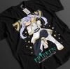 Anime Frieren Himmel Waifu Battle Pose Black TShirt Gift For Otaku