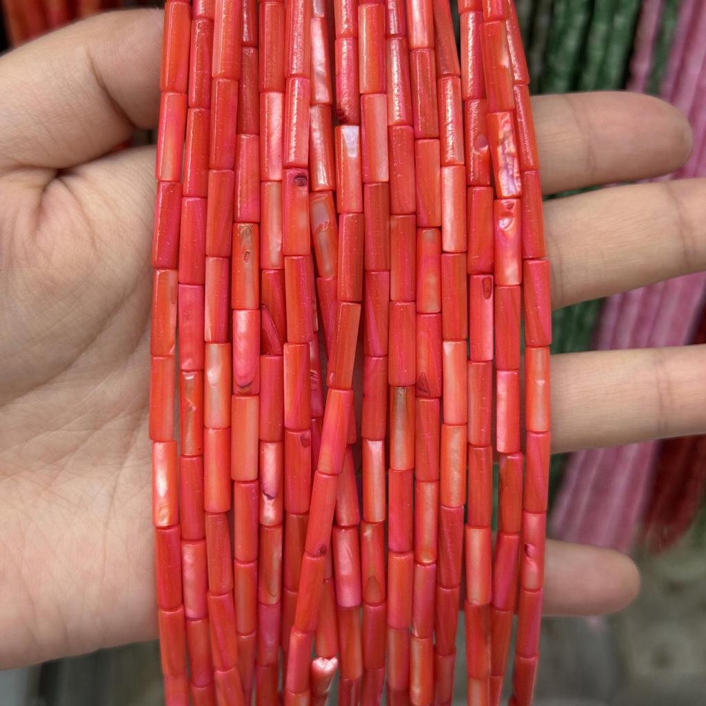 4x13mm Freshwater Shell Tube Beads for DIY Necklace & Bracelet