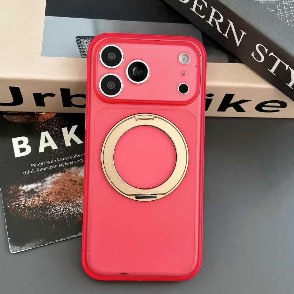 

360° Metal Kickstand Leather Frame for Magsafe Case for iPhone 17 17Pro Max AI Camera Control Cover for iPhone 16 17 Pro Max iPhone17