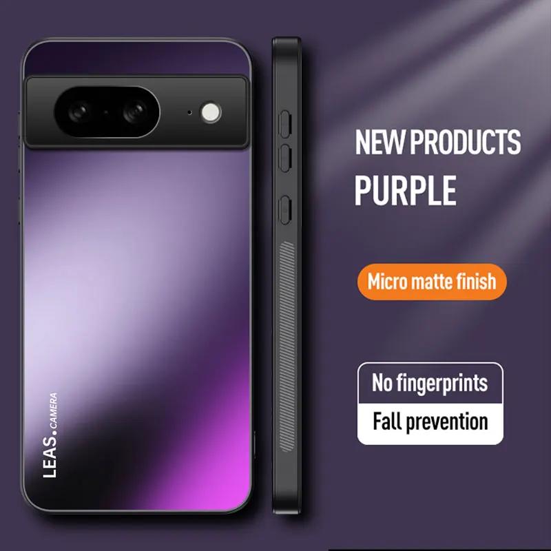 

Противоударный матовый чехол из мягкого ТПУ+ПК для Google Pixel 6A Pixel6A Google Pixel 6a фиолетовый