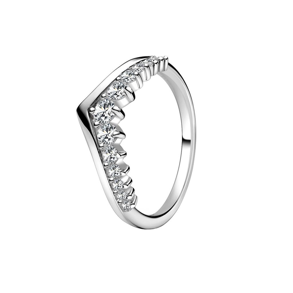 New 925 Silver Rings Stackable Infinite Heart Red Enamel for Women Mom Original Silver 925 Wedding Ring Jewelry Gift