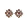 High-quality   Natural Ice Seed Chalcedony Earrings for Women Translucent Luxury Artistic Flower Earings Fine Jewelry