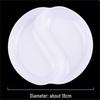 10-Hole Round Plastic Art Painting Palette for Beginners - White, Thickened, Child-Friendly Ink Dish