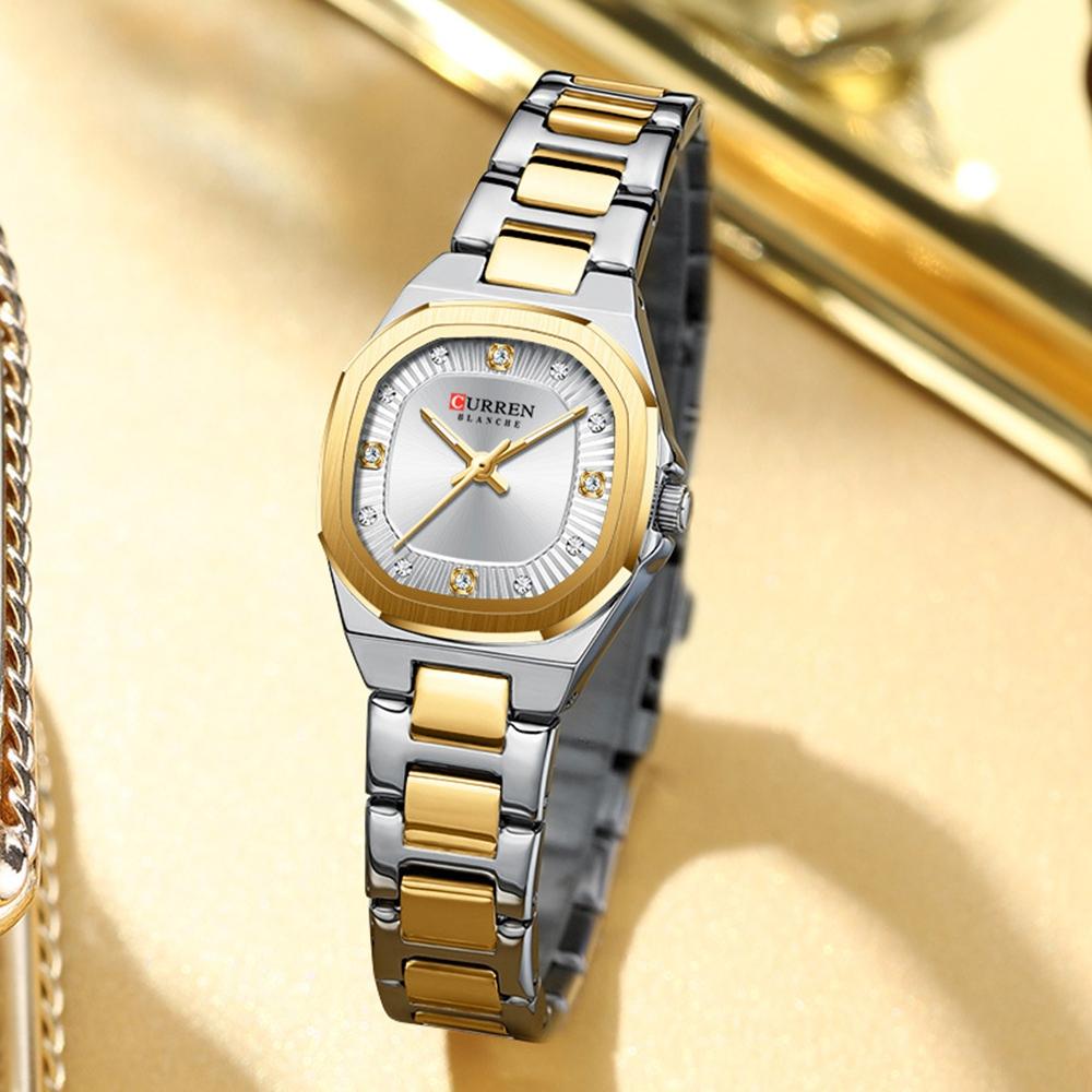 Elegant Women Wristwatch Waterproof Luminous Watch Ladies Stainless Steel Quartz Square Dial Women's Watches