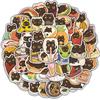 50/100PCS Black Cat Greedy Diary Sticker Classic Harajuku Graffiti Motorcycle Laptop Luggage Coffee Fridge Suitcase Phone Sticke