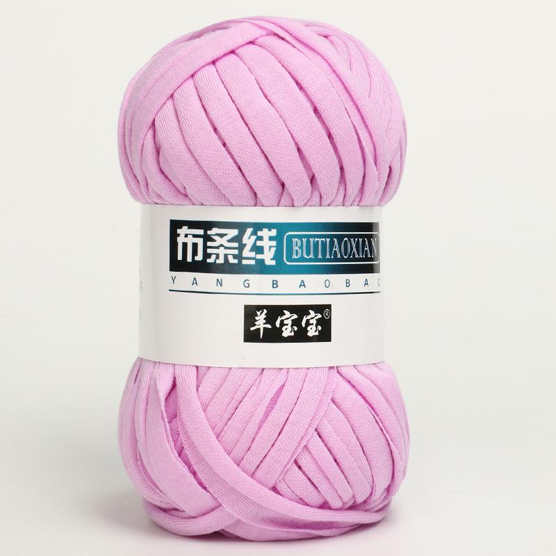 

1 шт. Трикотажная пряжа для вязания футболки для плетеной сумки, шляпы, тапочек, подставки, одеяла, нить, мягкая полиэстеровая пряжа для вязания крючком, мягкая тканевая пряжа