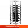11-Layer 304 Stainless Steel Commercial Hot Pot Rack