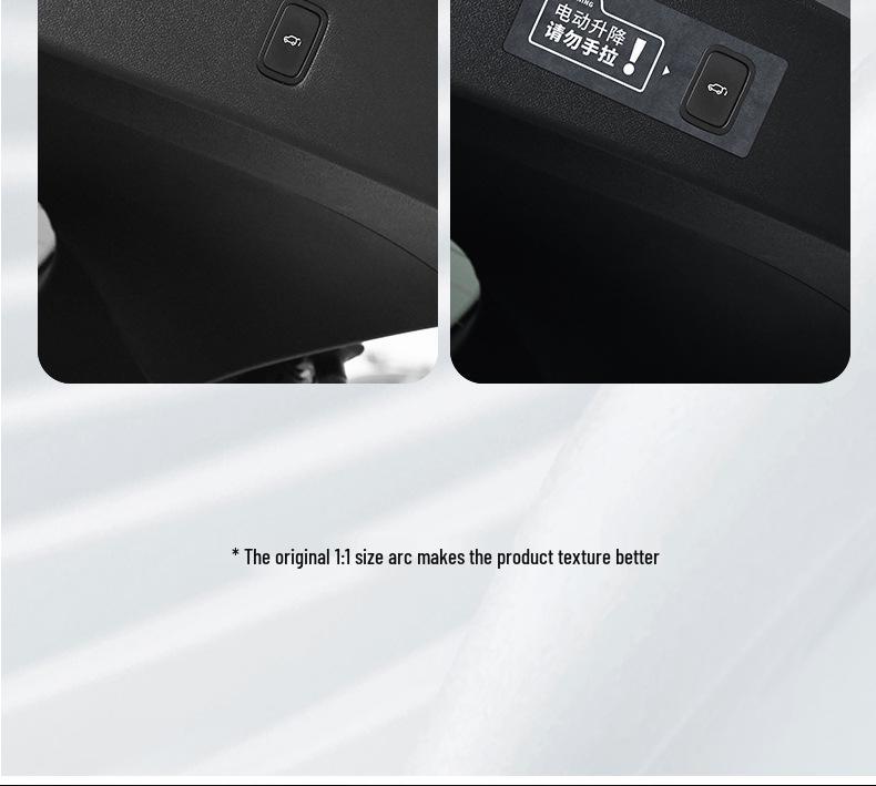 Alcantara Suede Tailgate Reminder Sticker for AITO M9 Interior Decoration