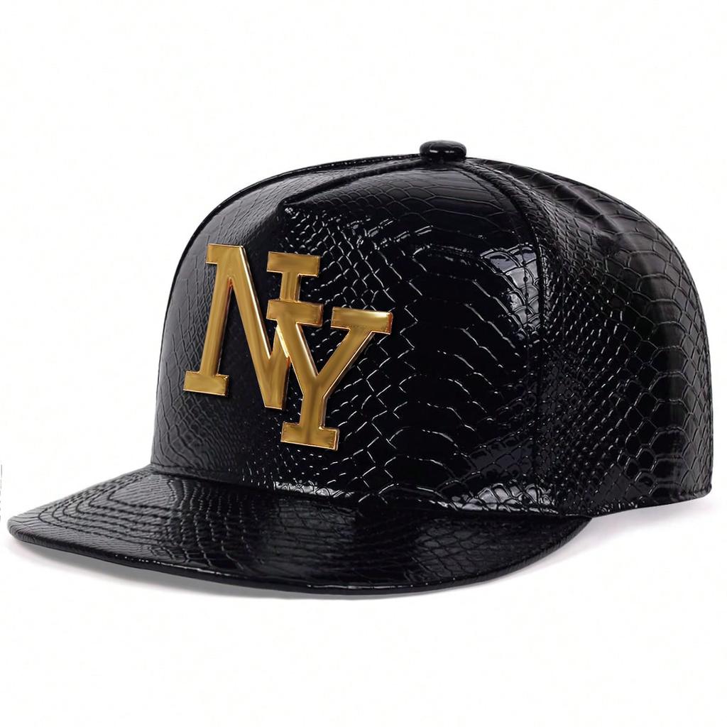 Unisex Letter Metal Label Decoration Adjustable Hip Hop Baseball Hat Snapback Caps Spring Autumn Outdoor Leisure Hats Travel Accessories for Women Men