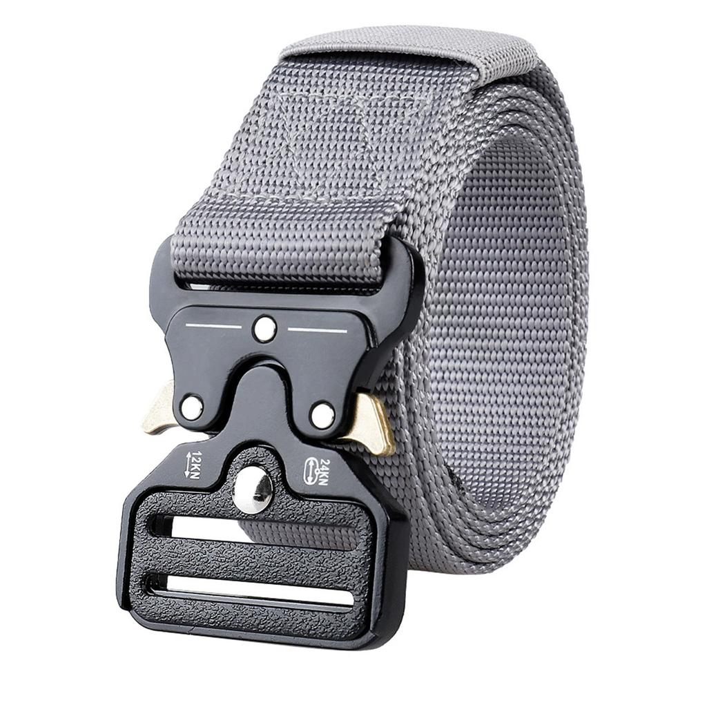 Buckle Belt for Men – Military Heavy Duty Belt, Outdoor Utility Webbing Belt for Training, Hunting, Hiking, Gear
