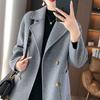 Women's Loose Woolen Coat for Autumn/Winter 2026 - Short, Small Size, Trendy Suit Collar Outerwear