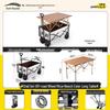 Faltbarer Outdoor-Camping-Handwagen und Picknick-Trolley