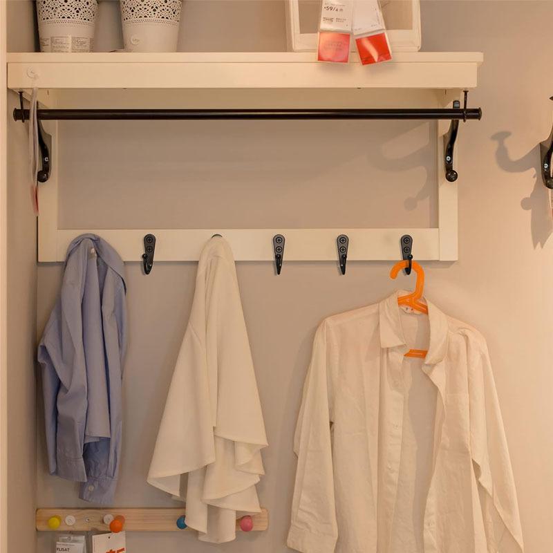 Alloy Hooks with Screw Bathroom Towel Clothes Storage Hooks Key Hangers Storage Gold Silver Racks Home Door Kitchen Organizer
