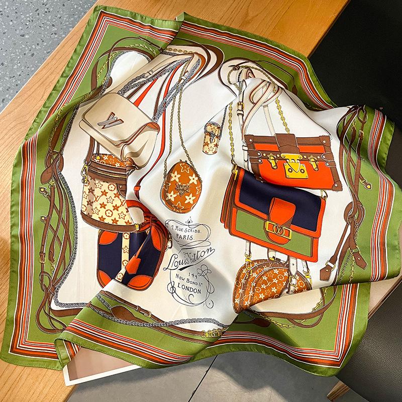 

2204 Новый модный маленький квадратный шарф для тепла весной и осенью, солнцезащитный крем, шаль, шарф двойного назначения, профессиональный шарф, платок на голову 70*70cm