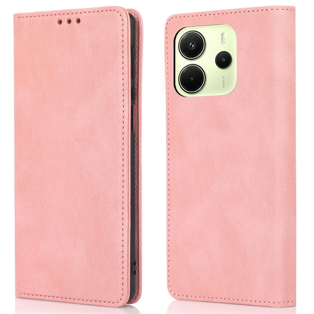 For Xiaomi Redmi Note 14 4G (163.25mm) Case Wallet Magnetic Closing Leather Flip Phone Cover
