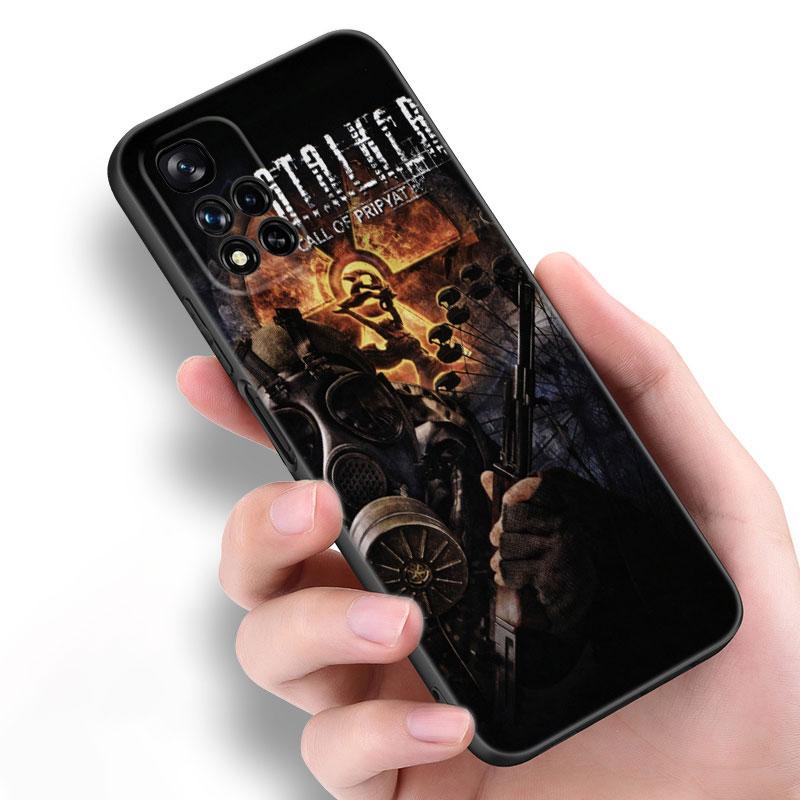 Game Stalker Clear Sky Black Silicone Phone Case For Xiaomi POCO X3 X4 NFC F5 M3 M4 M6 X5 X6 Pro F3 F4 GT 5G C55 C65 M5