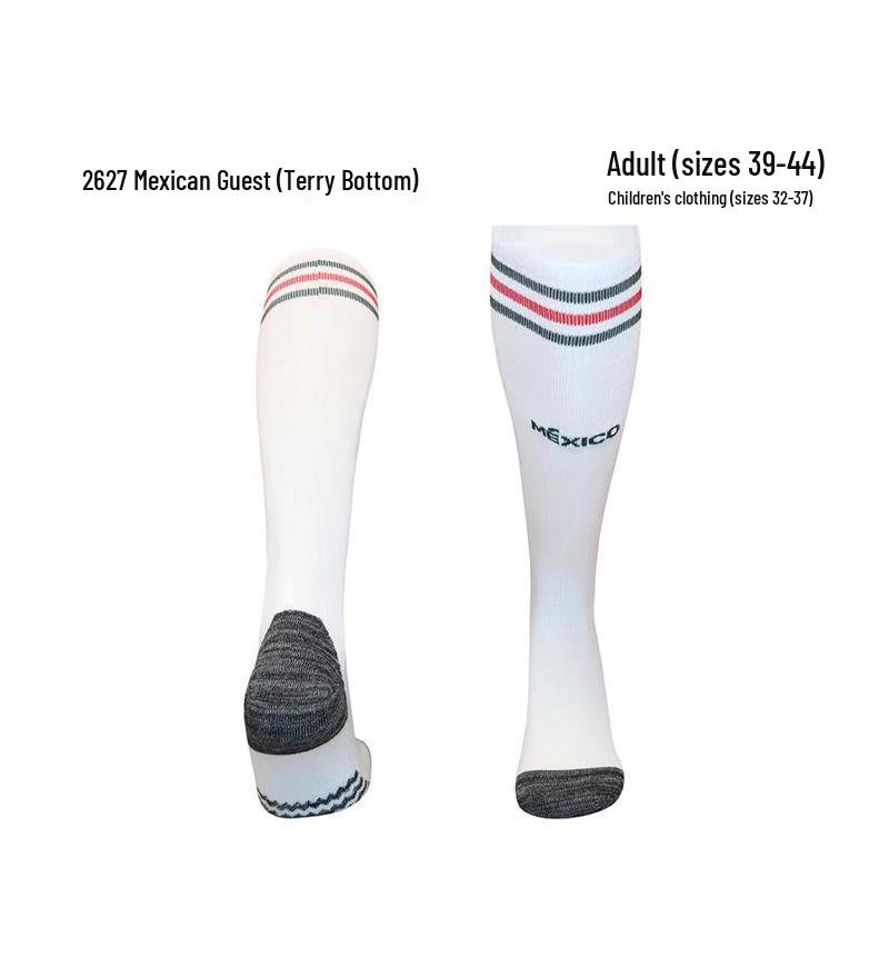 World Cup Over-the-Knee Football Socks - Argentina & Miami Barca Design for Adults & Kids