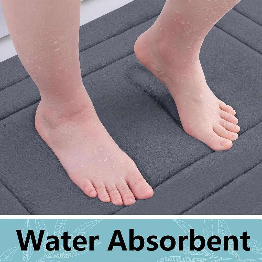 1 st Halkfri Badmatta - Extra Lång Golvmatta, Tvättmatta Polyestermatta för Hemmet, Vardagsrummet, Sovrumsmatta, Badrumsmatta