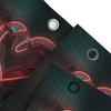 3D Neon Heart Shower Curtain | Modern and Stylish Bathroom Decor