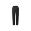 Li Ning Plain Mid Waist Straight Casual Trousers Men Bottoms Black AKXT061-2
