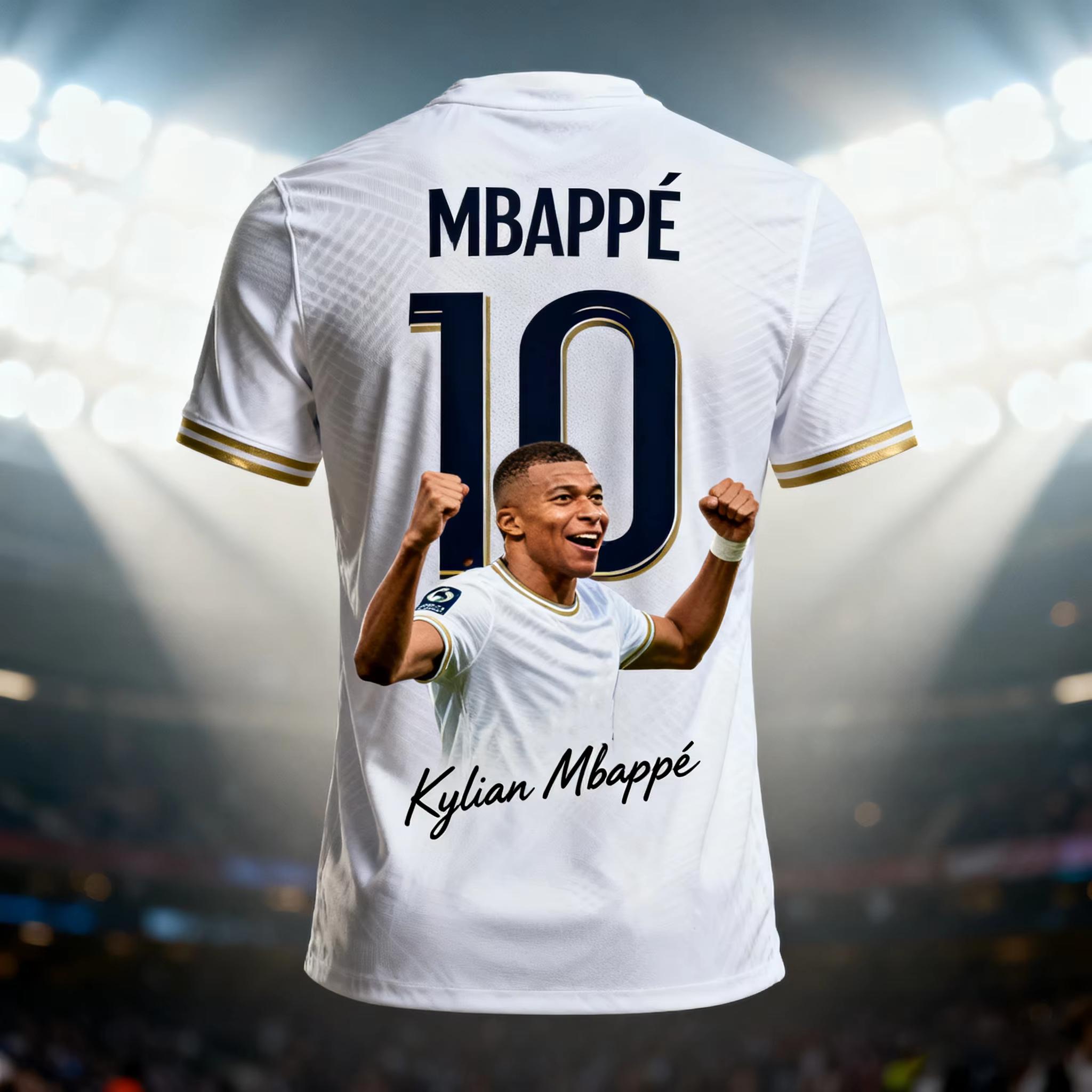 MDHAO xin nan zhuang  3D txu Zomer Sport Stijl Vochtregulerend en Ademend MBAPPE Voetbal Sport 3D Geprint T-shirt voor Ouders en Kinderen Set 6XL