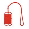 Silicone Phone Back Holder with Lanyard Case Card Sling Necklace Strap Neck Cord