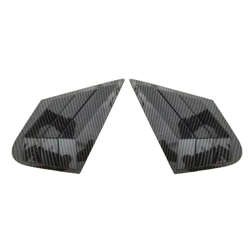 For Kia Optima K5 Sedan 2016- Car Rear Louver Window Side Shutter Cover Trim Sticker Vent Scoop ABS Carbon Fiber Accessories