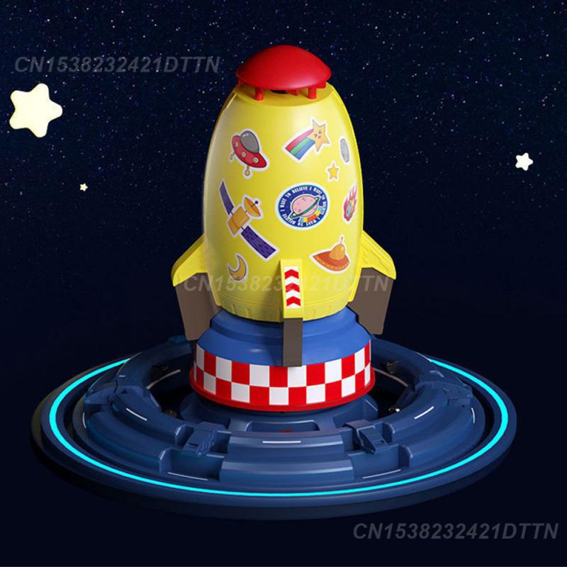 Children Rotate Flying Polishing Rounded Long Distance Outdoor Rocket Game Smooth Design Sprinkler Interaction Garden Toys