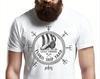 Flokis Ship Yard Viking T-shirt Vittoria o Valhalla T-shirt Norvegia Mitologia Norrena Camicia Vikinga Unisex T-shirt da Guerriero
