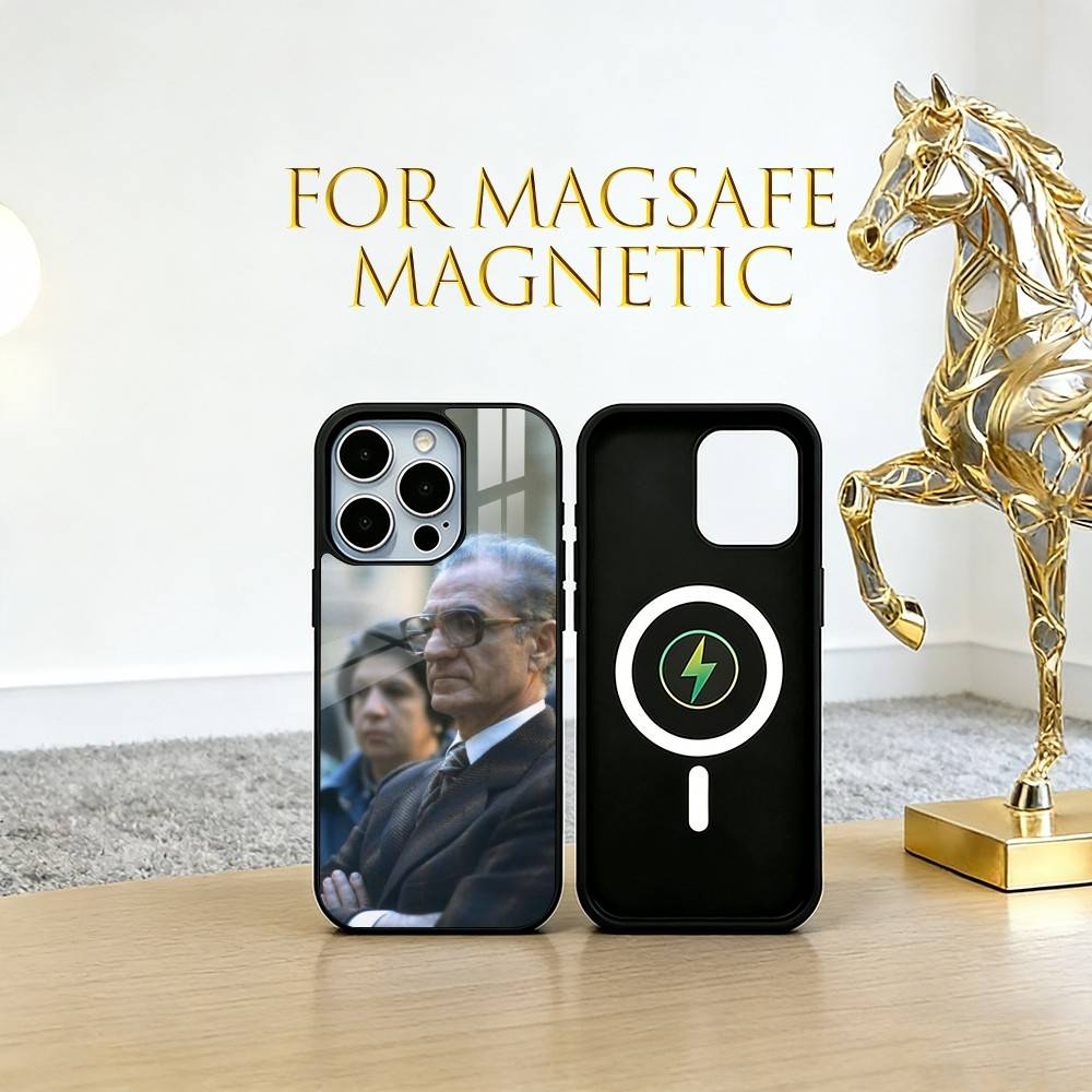 

Mohammad Reza Pahlavi Phone Case For iPhone17,16,15,14,13,12,11 Plus,Pro Magnetic For Magsafe Wireless Charging iPhone15Pro