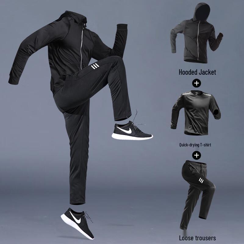 WEZHO Men's Quick-Dry Sports Training Set