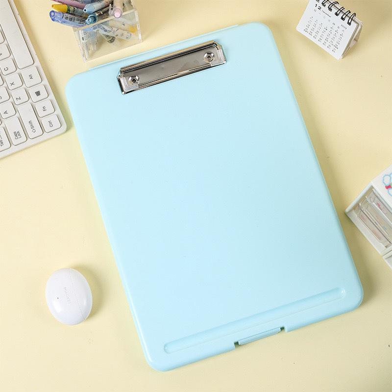 A4 PP Multifunction Storage Box & File Board 2 for 1, Clipboard Case, Suitable for School, Utility, Office, Medical Personnel