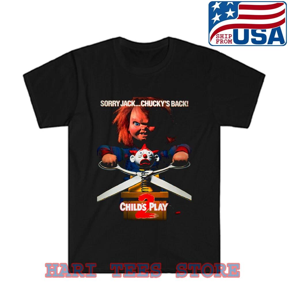 Chucky Child s Play 2 Movie Mens Black Size S -5XL L