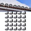 25 Pcs Standing Seam Snow Guards for Metal Roofs, Roof Ice Guard, Stops Roof Snow From Breaking Up Block Stops Breaks for Standing Seam Roofing