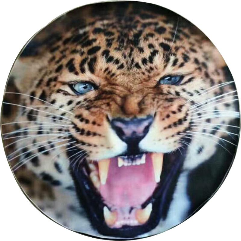 Univerzální kryt rezervního kola z umělé kůže s motivy medvěda, sněžného vlka a leoparda pro SUV