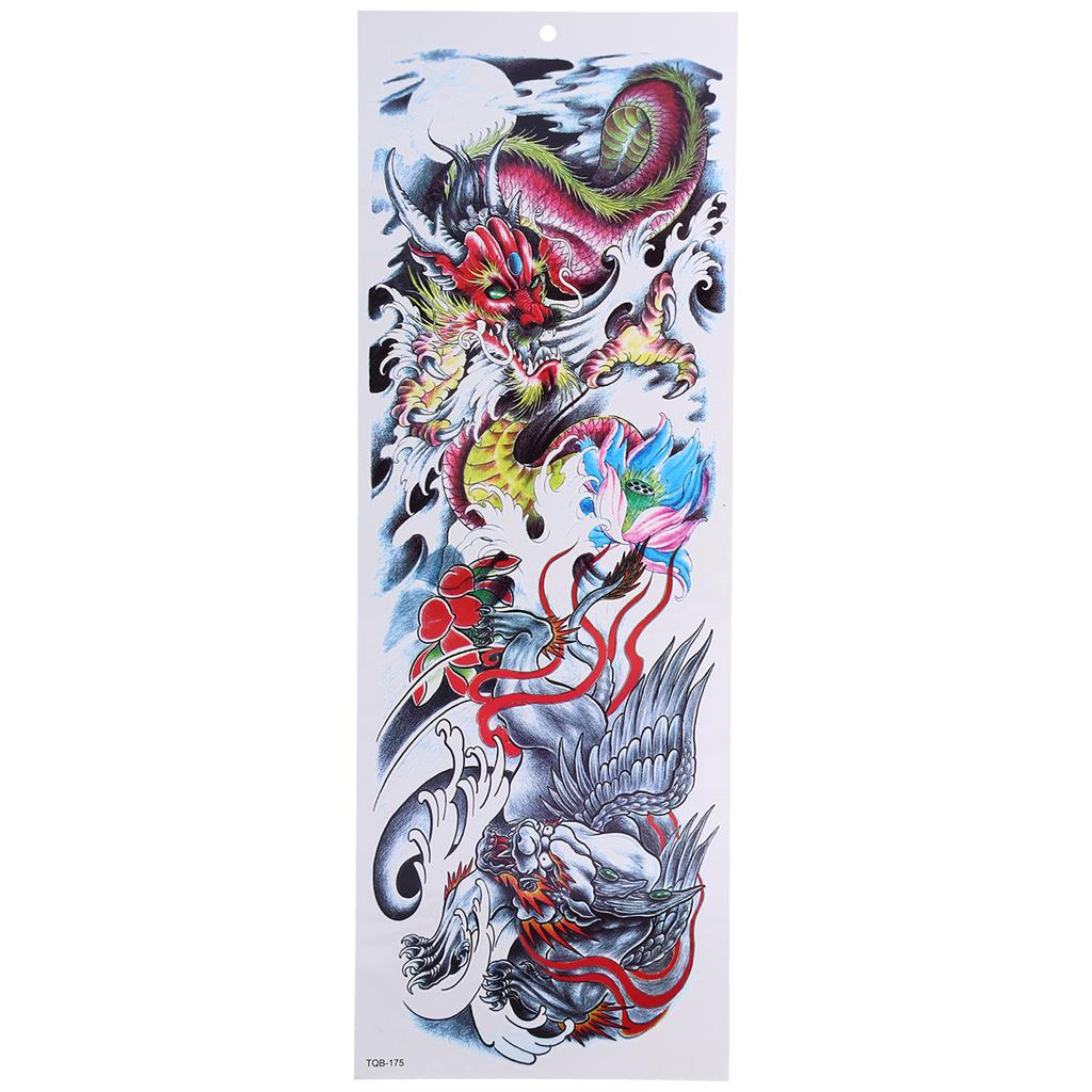 8 Sheets Full Sleeve Temporary Tattoos Watrproof Full Arm Fake Sleeve Tattoos Stickers Body Art for Women Man