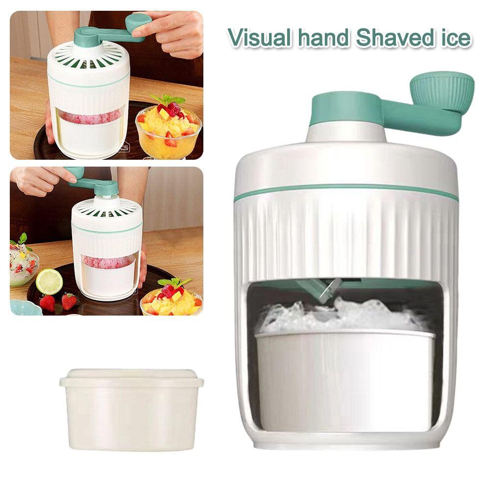 Fast Ice Crushing Ice Crusher Multifunctional Manual Ice Shavers DIY Removable Slushie Maker Machine Kitchen Supplies