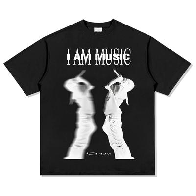 American Hip Hop Play Less Playboi Carti Men's Short Sleeve T-Shirt Men's Women's Retro Fashion Short Sleeve Top