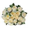 18Heads Mini Poeny Artificial Flower Multicolor Green Leaves Decorative Flower Scene Landscaping Photo Props
