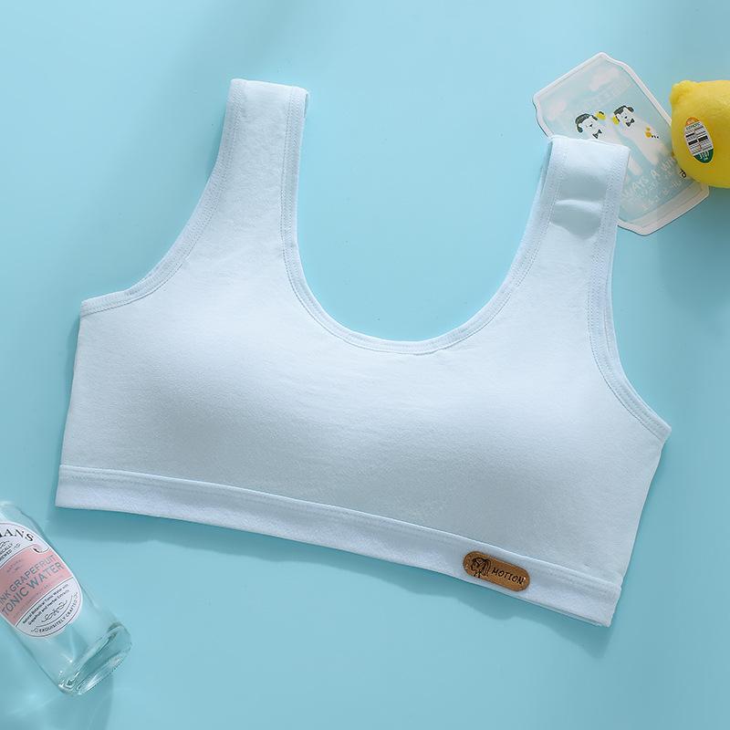 Развивающее нижнее белье для девочек Ученики Жилет для девочек Ученики средних классов Спортивный бюстгальтер Фиксированная чашечка Ударопрочный бег Дышащий M 3389₽