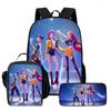 K-pop Demon Hunter Rugzak Set 3-in-1 Student Schooltas Lichtgewicht Reizen Rugzak Zakelijke Laptop Rugzak Grote Capaciteit