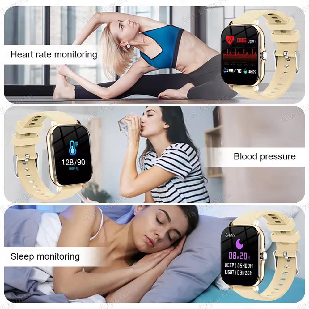 6 New 1.83-inch Smartwatch Call Notifications Sleep Monitoring Activity Tracking Smart Watch Compatible with Android and iOS