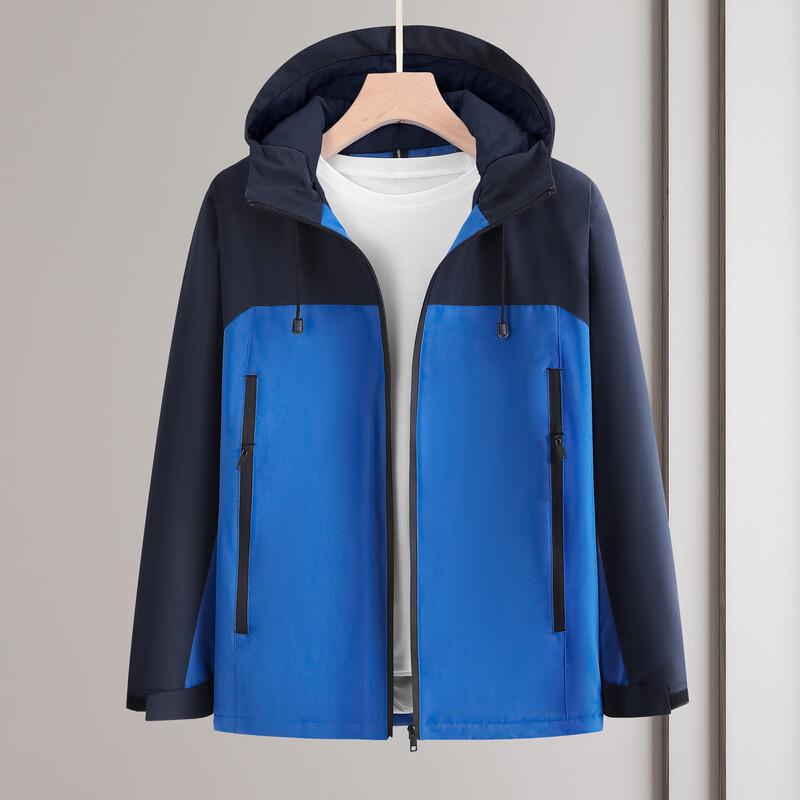 Unisex Outdoor Windproof Waterproof Fleece-Lined Jacket 2XL