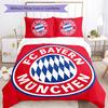Povlečení s motivem FC Bayern Mnichov, Sada přikrývky, Povlak na přikrývku, Povlak na polštář, Domácí dárek k narozeninám (1*povlak na přikrývku+2*povlak na polštář, bez výplně)