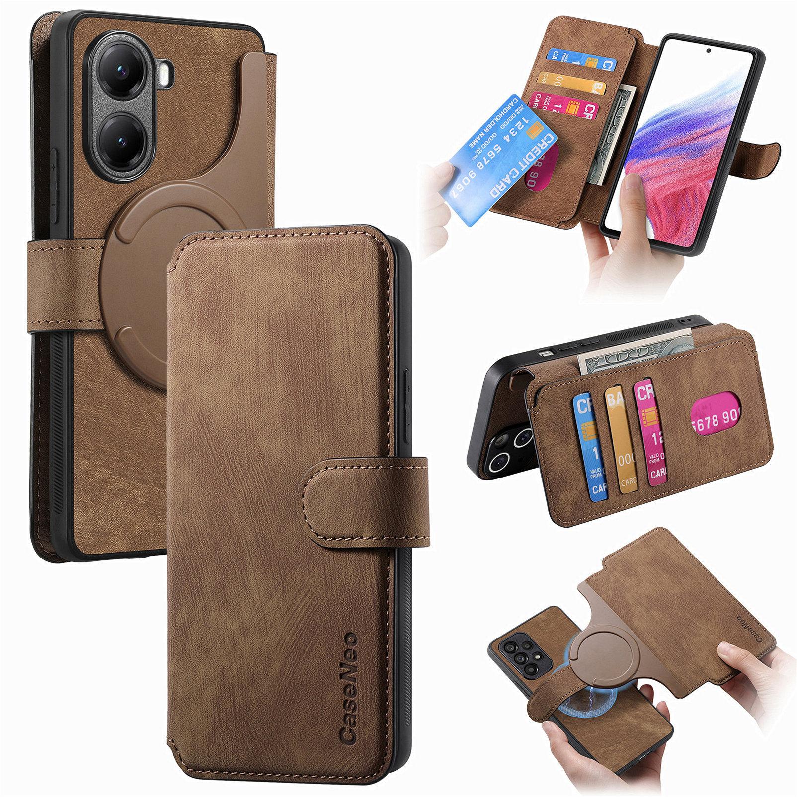 For Xiaomi Redmi Turbo 4 5G/Poco X7 Pro 5G Magnetic Case CASENEO Detachable Leather Phone Wallet Cover F