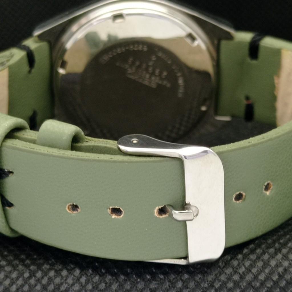 USED VINTAGE SEIKO 5 AUTOMATIC 6309A JAPAN MENS D/D GREEN WATCH 602-a313583-9 SKU602-a313583