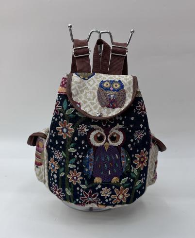 

Ethnic Style Embroidered Jacquard Canvas Women s Backpack Large Capacity Drawstring Buckle Top Backpack 2025 New Gift 28cmx24cmx12cm